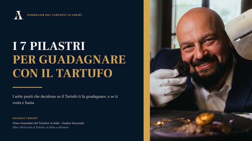 Copertina della guida: I 7 Pilastri per guadagnare con il Tartufo, di Daniele Violoni