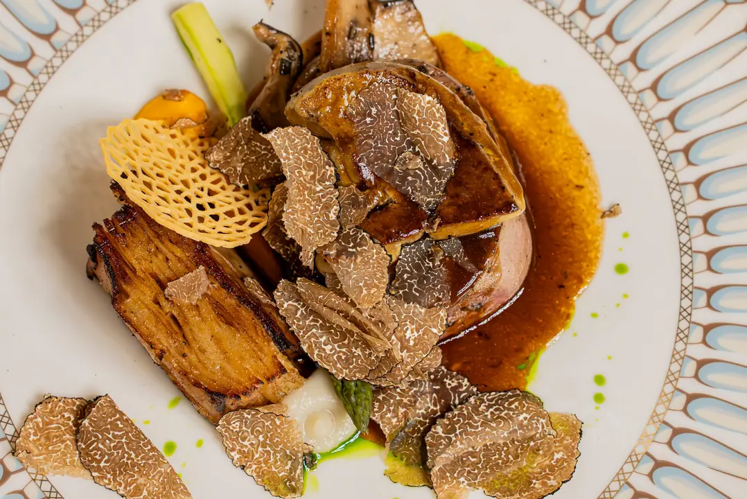 Un piatto al Tartufo pronto per il Servizio