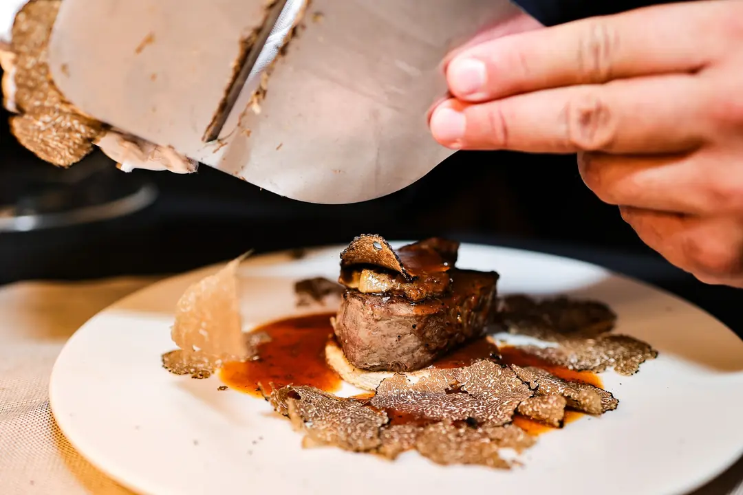 Lamellatura del Tartufo sul filetto