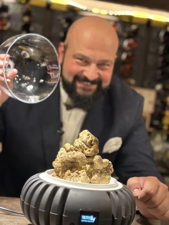 Daniele Violoni, The Lord of Truffle, durante un Evento al Tartufo