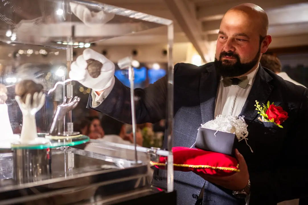 Daniele Violoni, The Lord of Truffle, durante un Evento al Tartufo