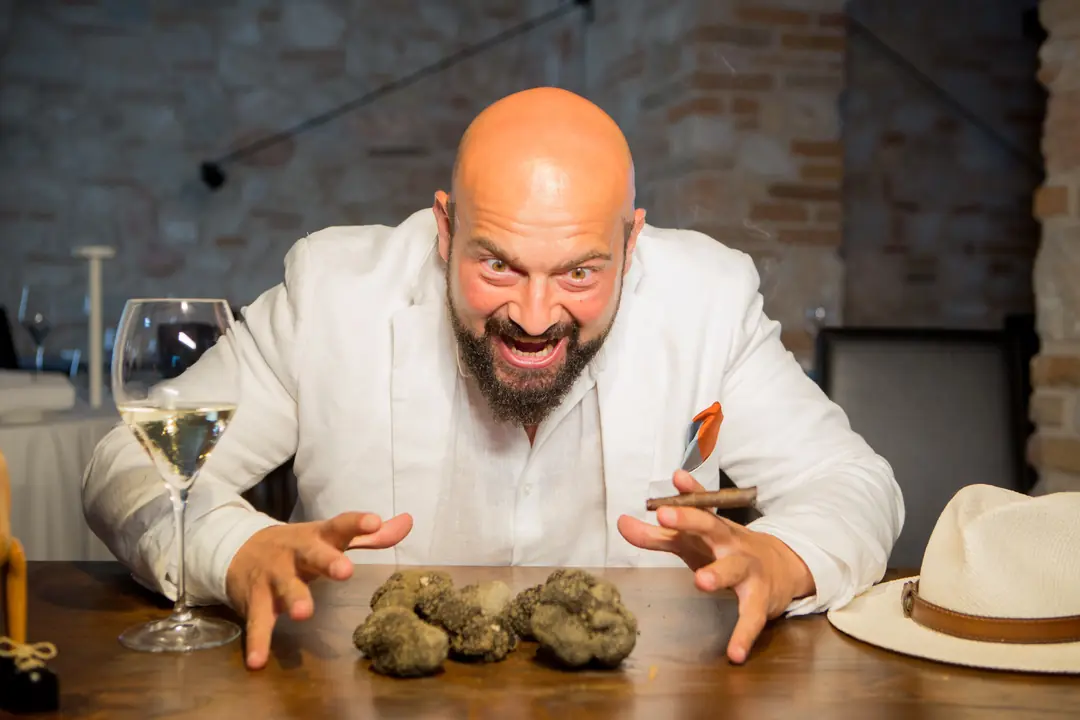 Daniele Violoni, The Lord of Truffle, durante un Evento al Tartufo