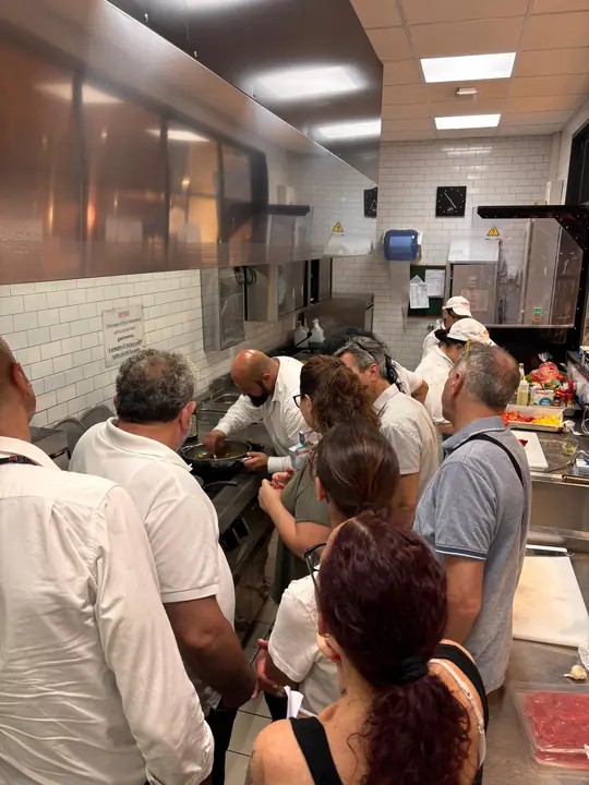 Formazione in cucina con il personale di Spazio Conad Grottammare